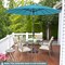 Costway 9 FT Patio Round Market Umbrella with Push Button Tilt, Crank Handle, Vented Top Tan/Navy/Wine/Turquoise